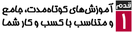 آموزش‌های کوتاه‌مدت، هدفمند و متناسب با بازار شما
