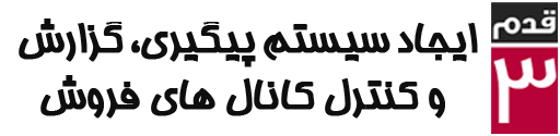 ایجاد سیستم پیگیری، گزارش‌گیری و کنترل فروش